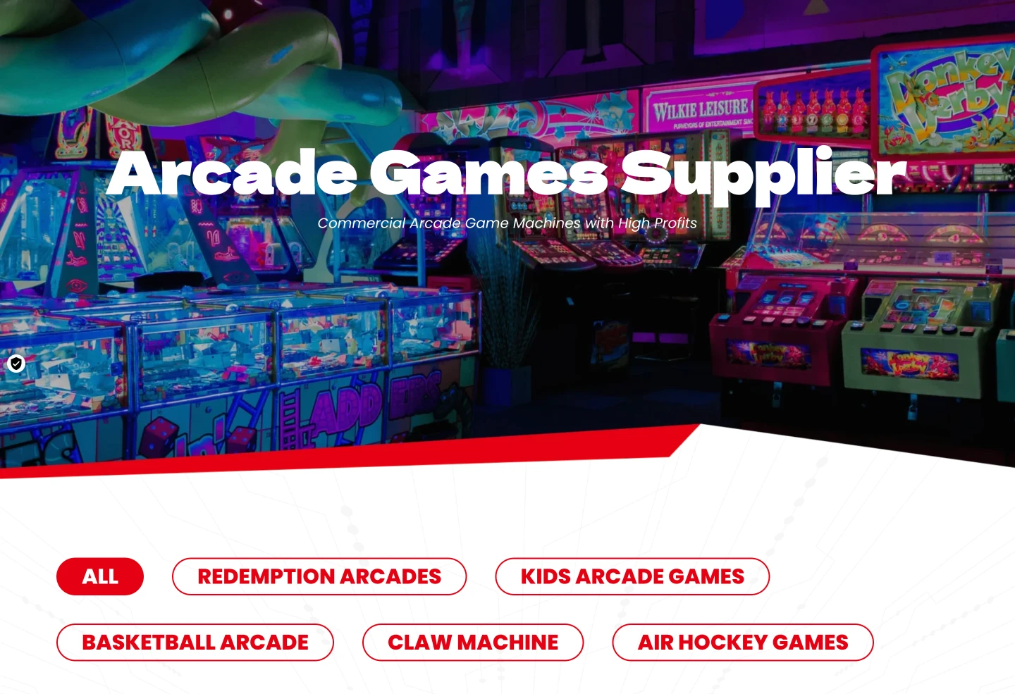 Best arcade machine supplier
